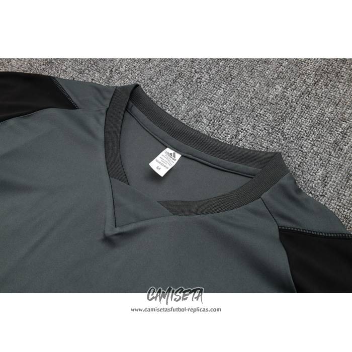 Chandal del Real Madrid 2023-2024 Manga Corta Verde - Pantalon Corto